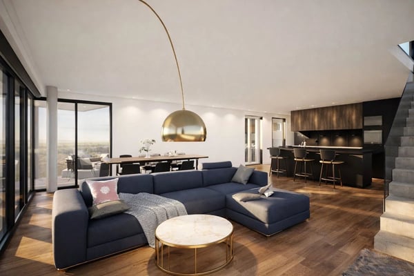 Superbe Villa mitoyenne moderne avec grande terrasse à Ursy 1