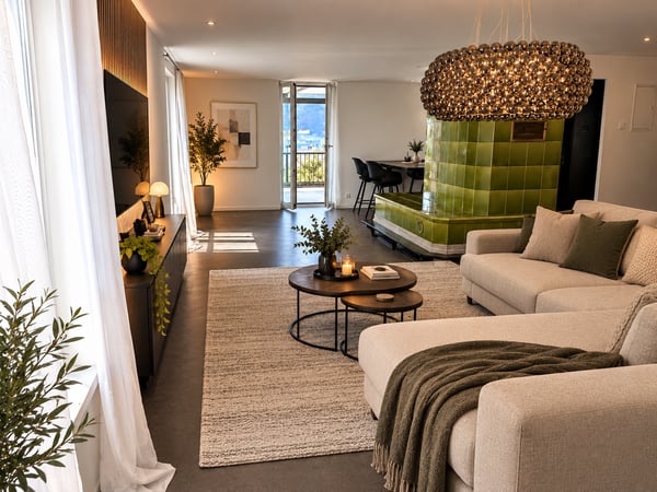 Grosszügige 5-Zimmer-Maisonettewohnung mit Garten und traumhafter Seesicht