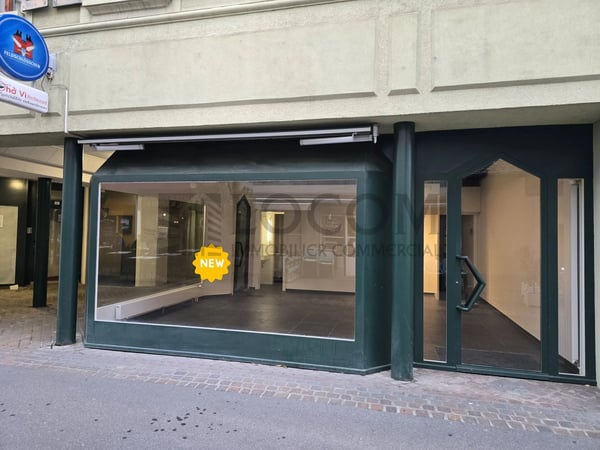 MORGES CENTRE ? Arcade commerciale de 50 m² à louer | 2 belles vitrines | Boutique, showroom ou services 1