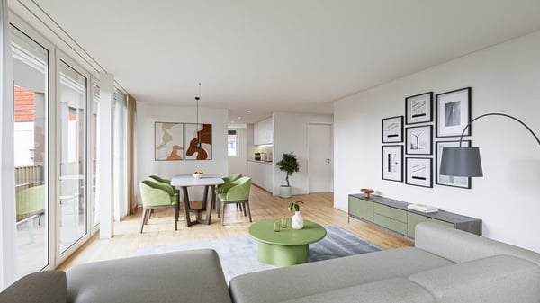 Erstbezug Herbst 2026: moderne 3.5 Zimmer-Wohnung 2