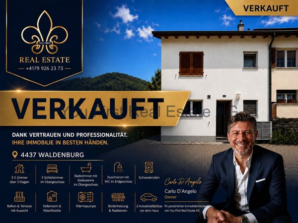 VERKAUFT-Charmantes 5.5-Zimmer Eckreiheneinfamilienhaus mit Potenzial