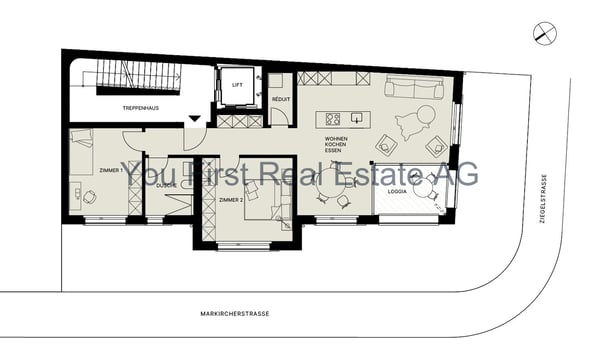 Wohnung W02 3.5-Zimmer Geschosswohnung mit Loggia 9