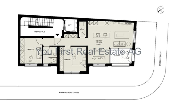 Wohnung W03 3.5-Zimmer Geschosswohnung mit Loggia 8