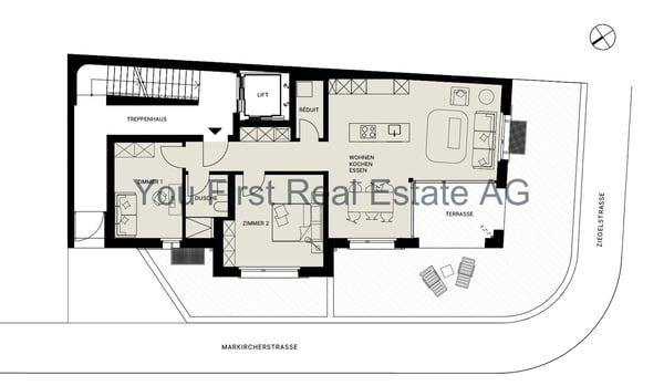 Wohnung W01 3.5-Zimmer-Gartenwohnung mit Terrasse 9