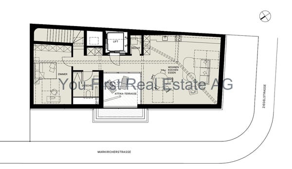 Wohnung W06 Exklusive 2.5-Zimmer-Attikawohnung mit Terrasse 5