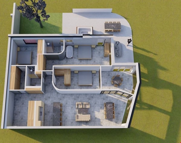 Luxuriose Terrassewohnung mit Panoramablick und Fitnessraum! 4