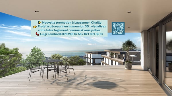 Attique de 8.5 pièces NEUF en duplex avec terrasse et vue Lac Léman - Découvrez-le en immersion 3D ! 1