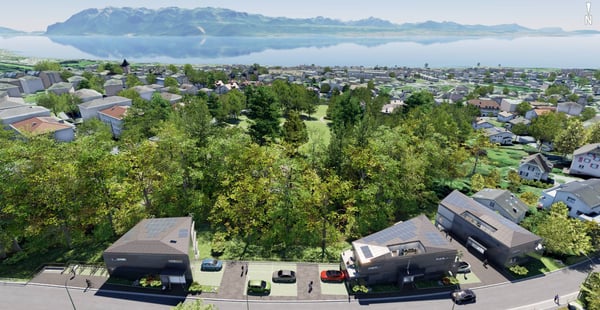 Spacieux 5.5 pièces NEUF orienté sud-ouest avec terrasse - Découvrez-le en immersion 3D ! 3