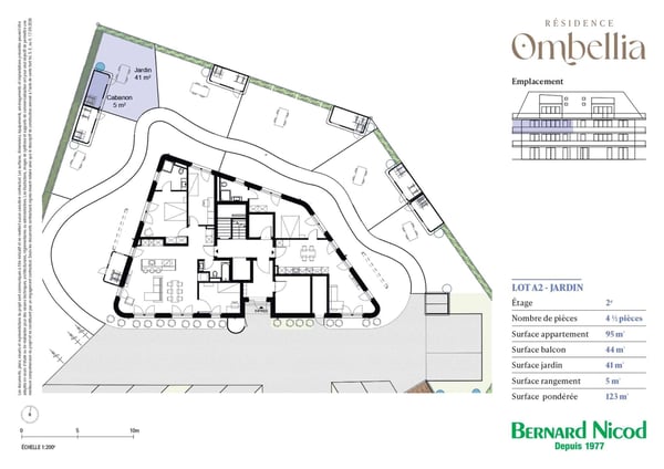 Appartement neuf de 3.5 pièces au 2e étage avec balcon et jardin privatif 3