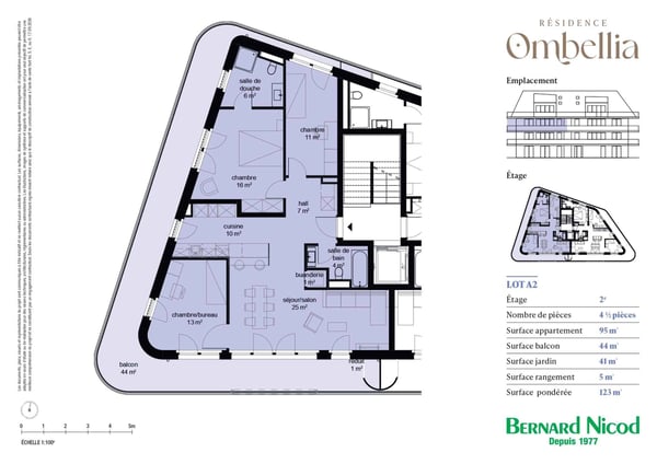Appartement neuf de 3.5 pièces au 2e étage avec balcon et jardin privatif 2