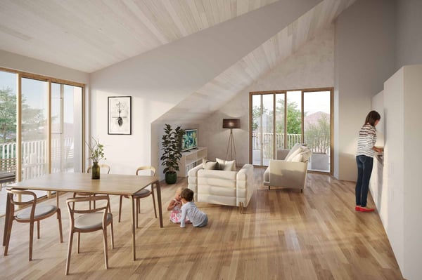 Appartement neuf de 3.5 pièces au dernier étage avec balcon et jardin privatif 3