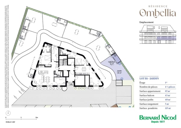 Appartement NEUF de 4.5 pièces au 1er étage avec spacieux balcon et jardin privatif 3