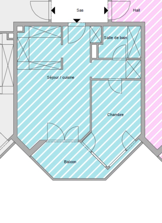 Bel appartement de 2,5 pièces avec balcon exposé plein sud. 5