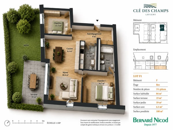 Nouvelle Promotion! Appartements de 3.5 à 5.5 pièces avec terrasses et balcons