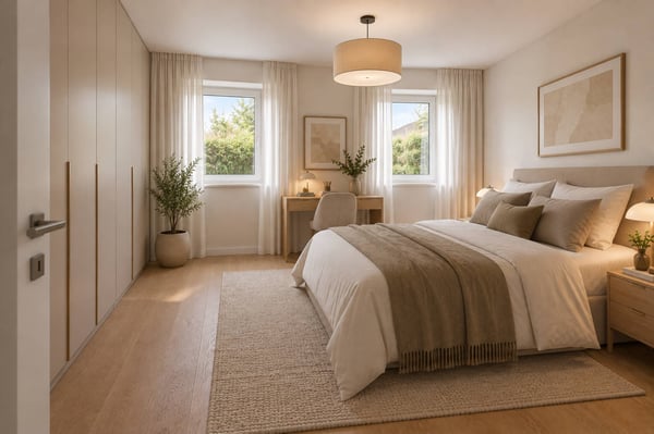 Appartement 3.5 pièces en rez de jardin. Achat sur plan. 5