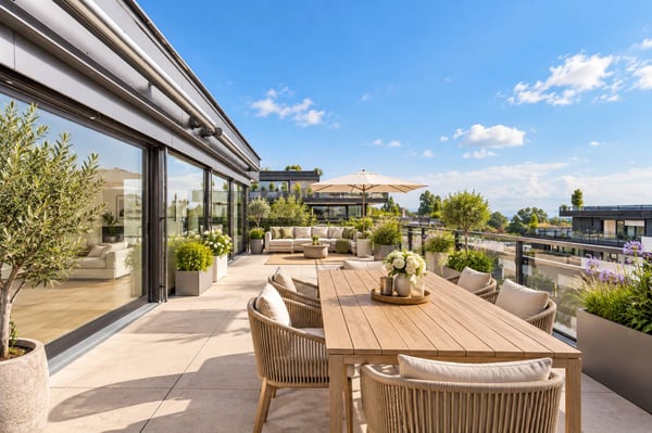 Attique neuf et moderne avec une terrasse rooftop de 95m2