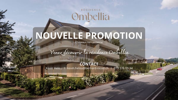 Nouvelle promotion Ombellia  Appartement de 3.5 pièces au dernier étage