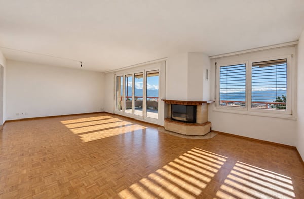 Appartement lumineux avec grande terrasse et vue panoramique sur le lac 1