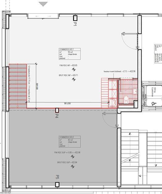 Espace unique et lumineux de 99 m2 sur 2 niveaux: idéal pour atelier, showroom, bureau ou plus ! 8
