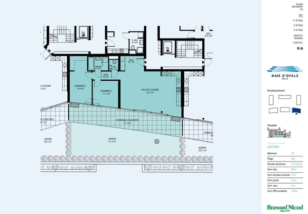 Appartement de 3,5 pièces neuf avec terrasse et jardin 6