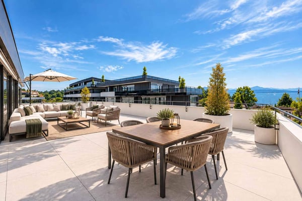 Appartement neuf avec immense terrasse et panorama splendide
