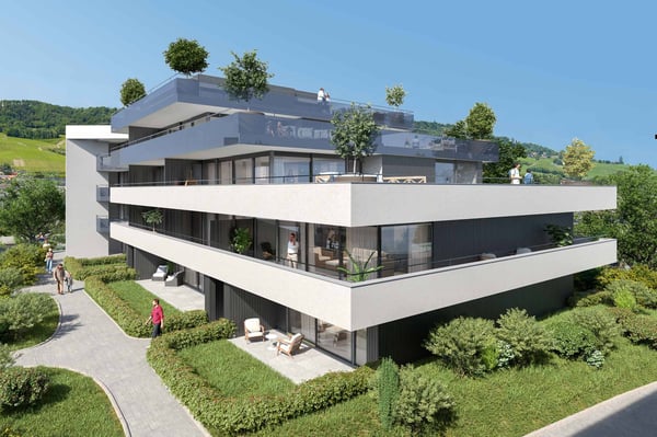 Appartement den 2,5 pièces neuf avec terrasse et jardin 2
