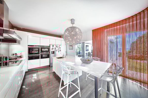 Maison contemporaine avec piscine et vue panoramique sur les Alpes et le lac 6