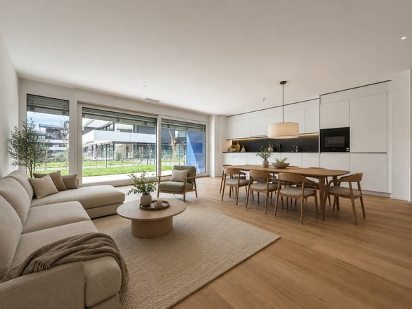 Appartement neuf de 3.5 pièces avec terrasses et jardins 2
