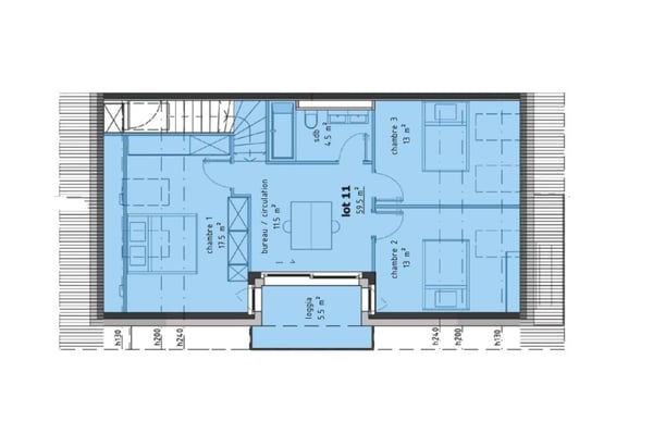 Duplex de 4.5 pièces avec balcons 11