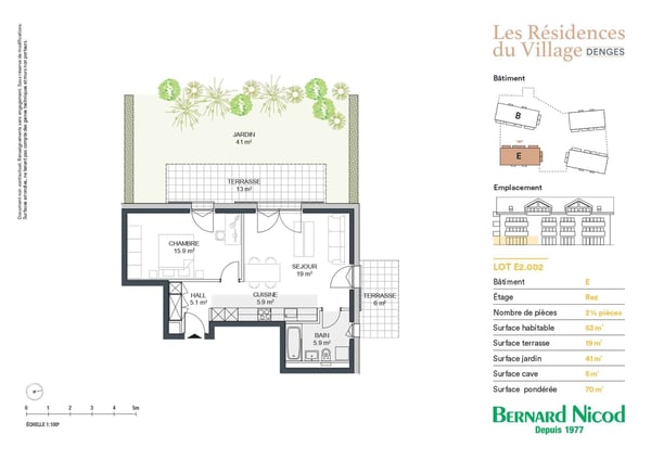 Nouvelle promotion : Appartement de 2.5 pièces avec terrasse et jardin 12