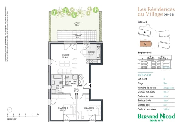 Nouvelle promotion : Appartement de 3.5 pièces avec terrasse et jardin 12