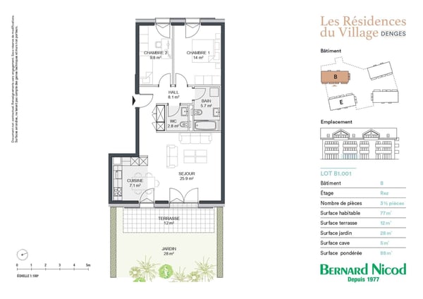 Nouvelle promotion : Appartement de 3.5 pièces avec terrasse et jardin 9