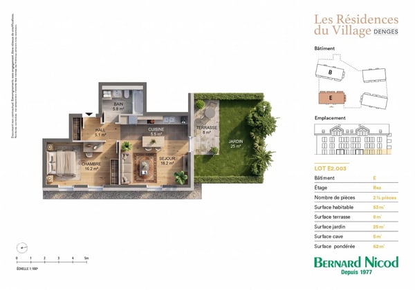 Nouvelle promotion : Appartement de 2.5 pièces avec terrasse et jardin 12