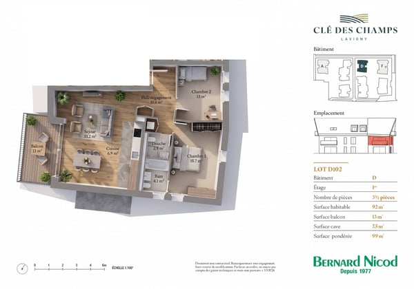 Nouvelle promotion : Appartement de 3.5 pièces avec balcon 9