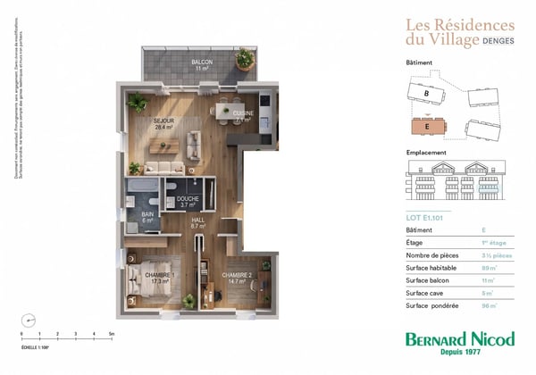 Nouvelle promotion : Appartement de 3.5 pièces avec balcon 10