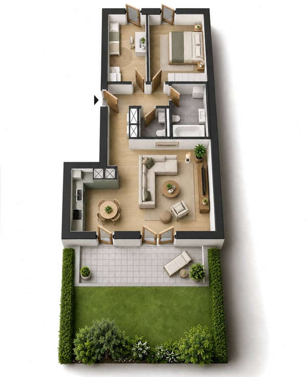 Nouvelle promotion : Appartement de 3.5 pièces avec terrasse et jardin 9