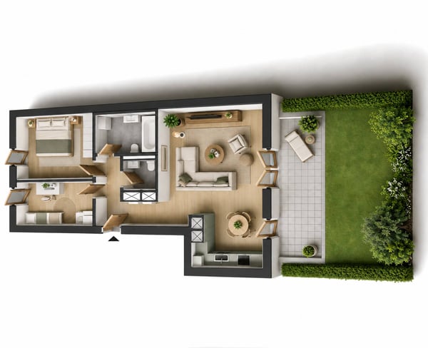 Nouvelle promotion : Appartement de 3.5 pièces avec terrasse et jardin 11