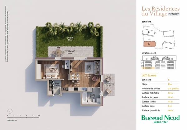 Nouvelle promotion : Appartement de 2.5 pièces avec terrasse et jardin 11