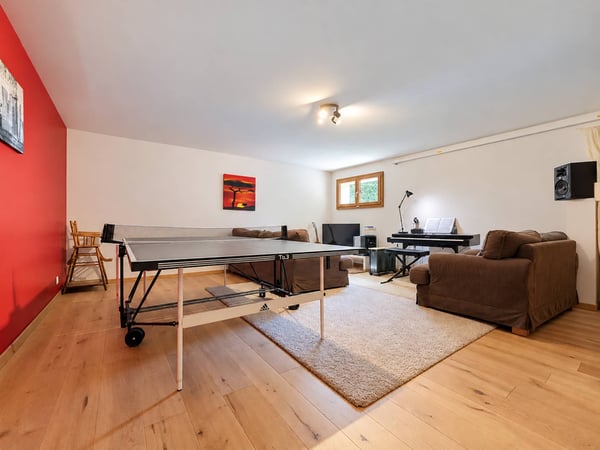 Villa familiale avec vaste jardin plat, vue sur les Alpes et environnement privilégié 11