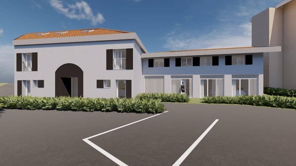 Maison mitoyenne de 1.5 pièces avec grand jardin