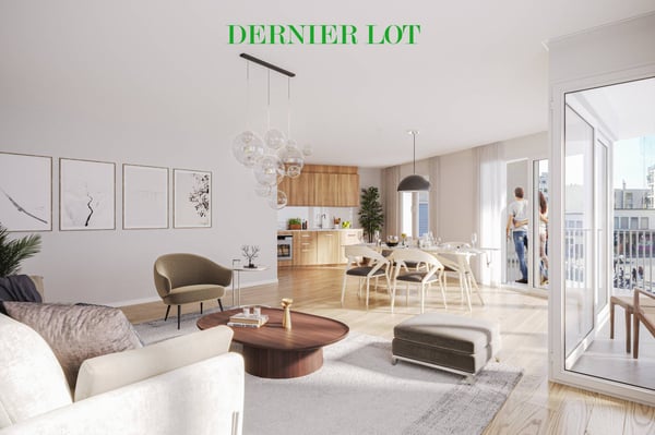 SUPERBE 1.5 PCES NEUF DE 20 m2 AVEC BALCON ET TERRASSE 1