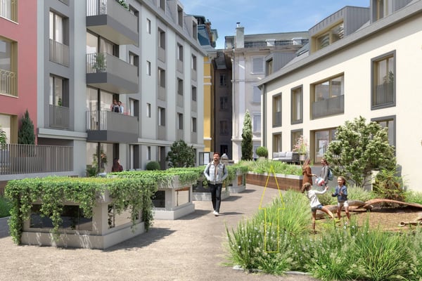 SUPERBE 1.5 PCES NEUF DE 20 m2 AVEC BALCON ET TERRASSE 2