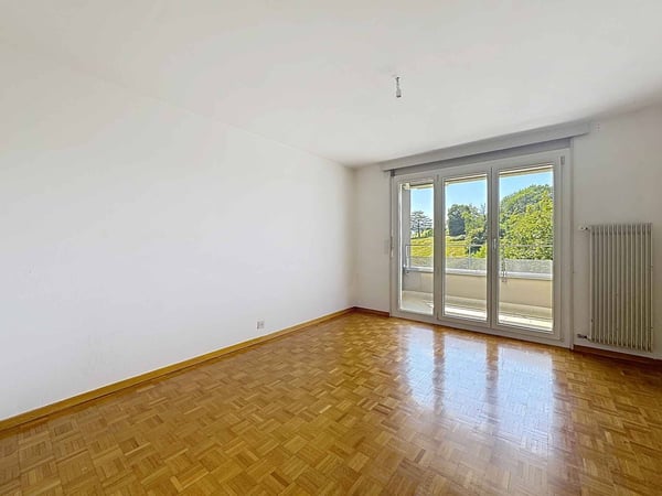 Lumineux 3.5 pièces de 77.5  m2 + grand balcon 17.5 m2 11
