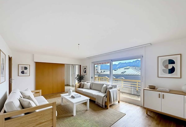 Au dernier étage - Grand 3.5 pièces sur 1 niveau de 79 m2 + balcon 4