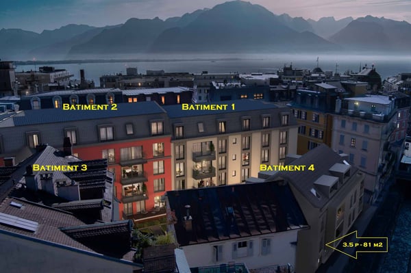 TRES GRAND 3.5 PCES NEUF DE 81 m2 2