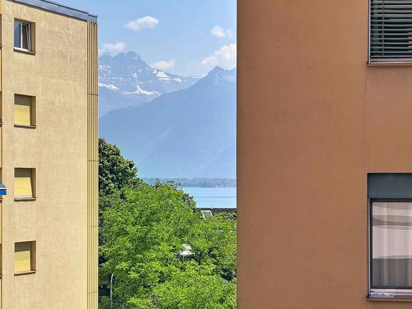 4.5 p de 91 m2 à rénover - 2 balcons + 1 Garage box 3