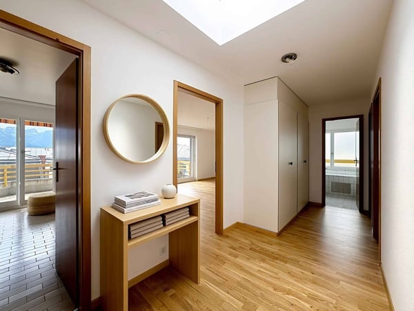 Au dernier étage - Grand 3.5 pièces sur 1 niveau de 79 m2 + balcon 5