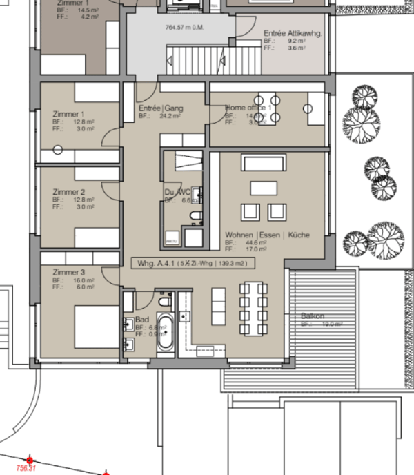 Weitblick Sonnmatt: Wg. A 4.1- mit Homeoffice! 36