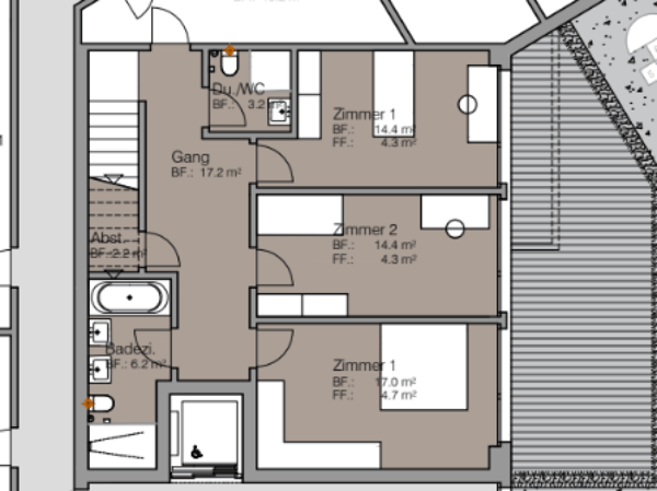 Grosszügige Maisonette für Wohnen und Arbeiten - A3.2 7