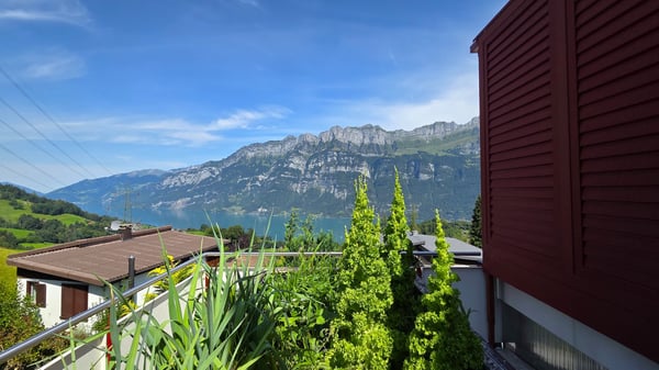 Freistehendes 1 ½-Zimmer-Einfamilienhaus mit Traumsicht auf den Walensee und wunderschönem Garten 10